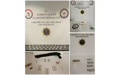 Samsun’da uyuşturucu tacirlerine operasyon: 33 gözaltı
