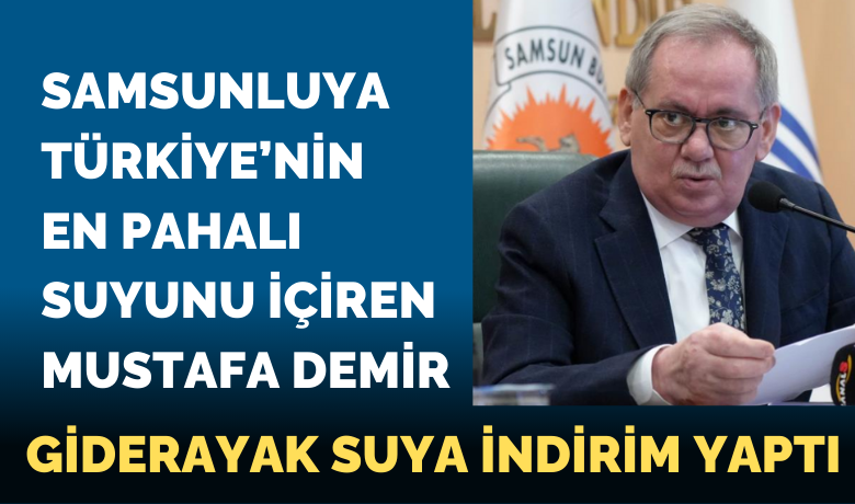 Mustafa Demir giderayak suya indirim yaptı!