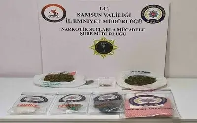 Samsun’da esrar ele geçirildi: 2 gözaltı
