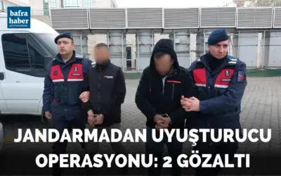 Jandarmadan uyuşturucu operasyonu: 2 gözaltı