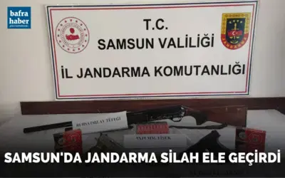 Samsun’da jandarma silah ele geçirdi