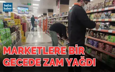 Marketlere Bir Gecede Zam Yağdı