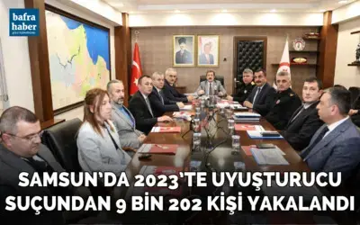 Samsun’da 2023’te uyuşturucu suçundan 9 bin 202 kişi yakalandı