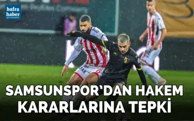 Samsunspor’dan hakem kararlarına tepki