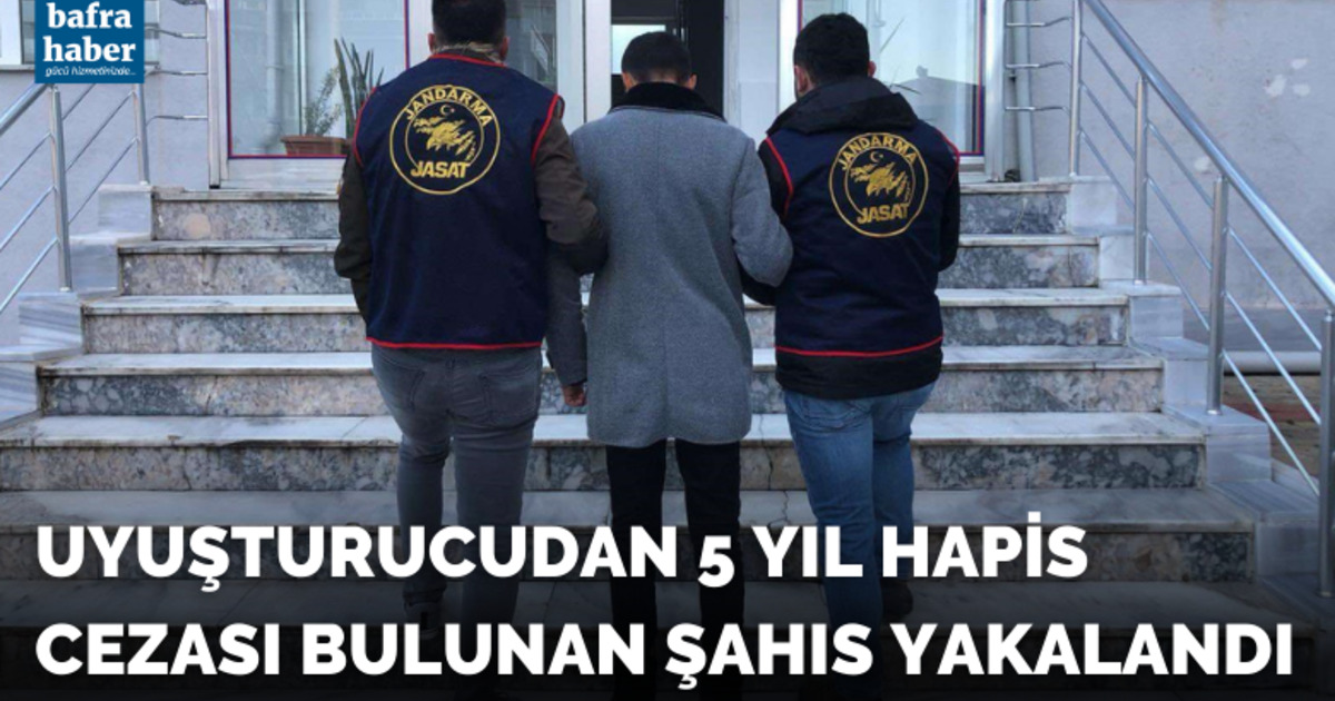 Uyuşturucudan 5 yıl hapis cezası bulunan şahıs yakalandı