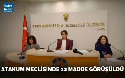Atakum meclisinde 12 madde görüşüldü
