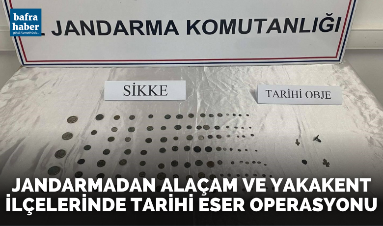 Samsun’da 186 adet sikke ele geçirdi