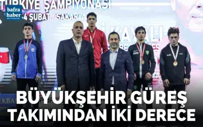 Büyükşehir güreş takımından iki derece
