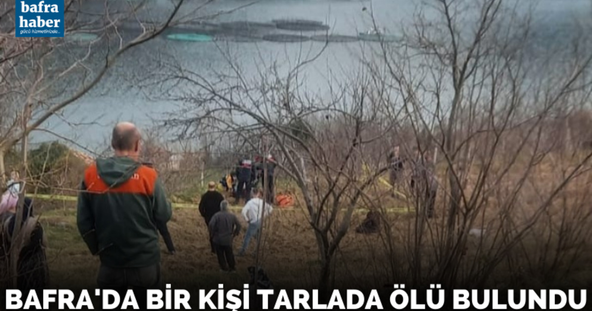 Bafra’da bir kişi tarlada ölü bulundu