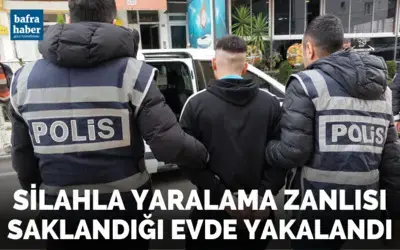 Silahla yaralama zanlısı saklandığı evde yakalandı