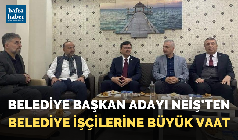 Belediye Başkan Adayı ŞükrüNeiş’ten Belediye İşçilerine Büyük Vaat - Bafra Belediye Başkan Adayı Elektrik Mühendisi Şükrü Neiş, “Bafra Belediyesinde sendikasız işçi kalmayacak.” dedi.