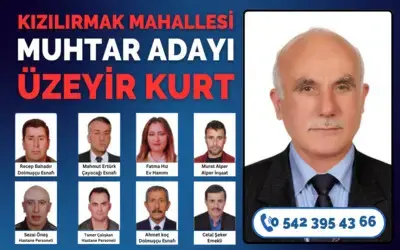 Kızılırmak Mahallesi Muhtar Adayı Üzeyir Kurt