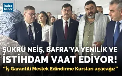 Şükrü Neiş, Bafra'ya Yenilik Ve İstihdam Vaat Ediyor!