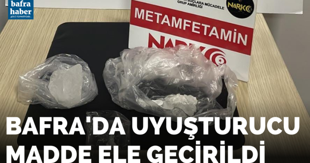 Bafra’da uyuşturucu madde ele geçirildi
