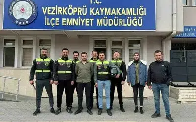Vezirköprü’de motorculardan farkındalık sürüşü
