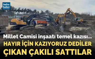 Hayır için kazıyoruz dediler, çıkan çakılı sattılar!