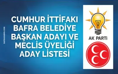 Cumhur ittifakı Bafra Belediye Meclis üyesi listesi teslim edildi