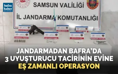 Jandarmadan silah ve uyuşturucu operasyonu: 3 gözaltı