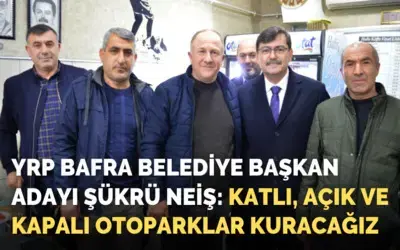 Şükrü Neiş: Katlı, Açık Ve Kapalı Otoparklar Kuracağız 