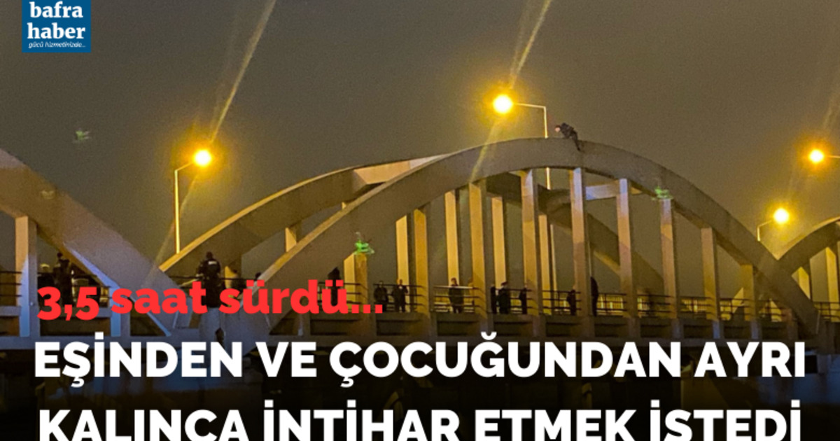 Köprüde intihar girişimi
