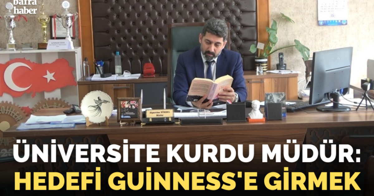 Üniversite kurdu müdür: 12 üniversite bitirdi, 4 üniversite okuyor, hedefi Guinness’e girmek