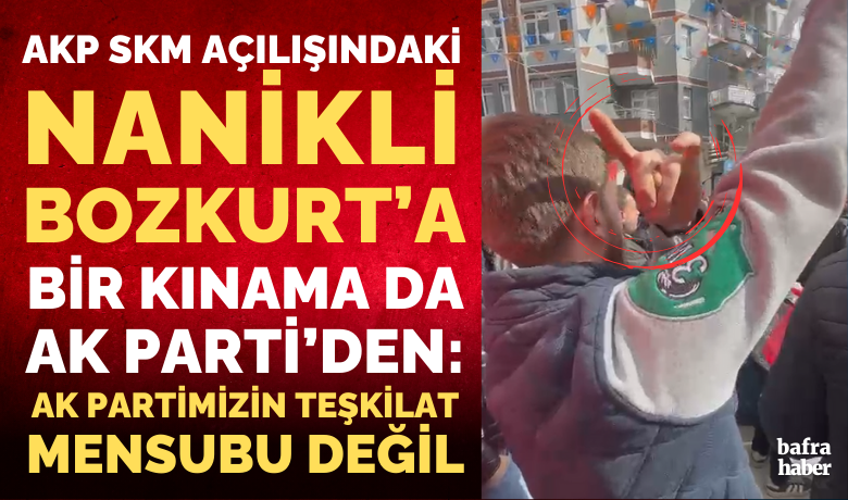 Nanikli Bozkurt Hareketine BirKınama Da Ak Parti’den - AK Parti Bafra ilçe Başkanı İbrahim Semiz, “ Bu saygısızlığı yapan şahsı şiddetle kınıyoruz. Bu kişi AK PARTİMİZİN TEŞKİLAT MENSUBU DEĞİLDİR” dedi.
