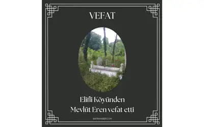 Mevlüt Eren Vefat Etti