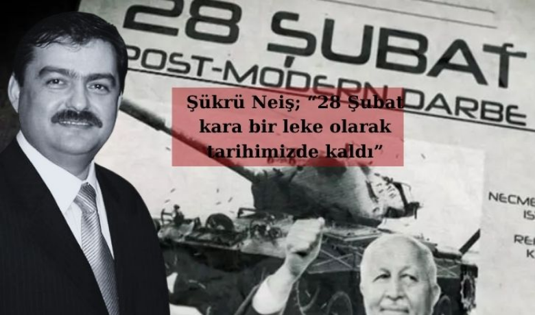Şükrü Neiş; “28 Şubat KaraBir Leke Olarak Tarihimizde Kaldı - Yeniden Refah Partisi Bafra Belediye Başkan Adayı Şükrü Neiş, 28 Şubat ile ilgili bir açıklama paylaştı.