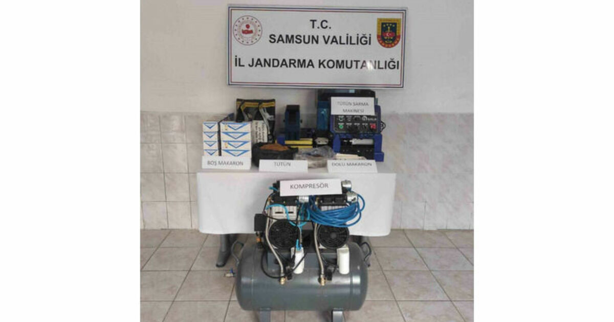 Jandarmadan kaçak tütün satıcılarına baskın