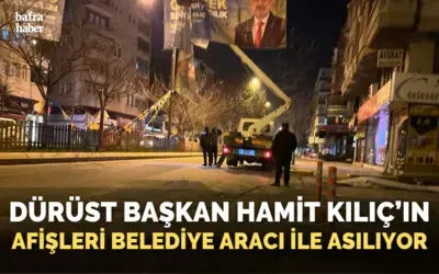 Bafra'da Kamu Aracıyla Siyasi Propaganda?