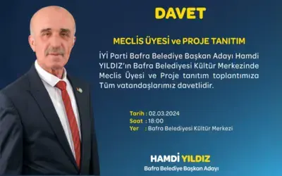 Hamdi Yıldız’dan Meclis Üyesi Ve Proje Tanıtım Toplantısı