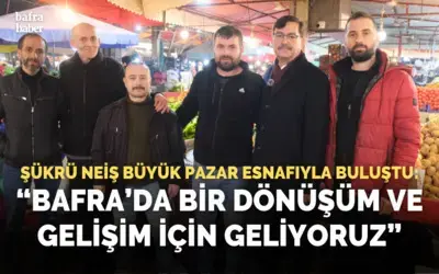 Şükrü Neiş Büyük Pazar Esnafıyla Buluştu