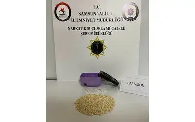 Samsun’da 703 adet captagon hap ele geçirildi: 1 gözaltı
