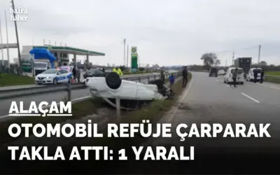 Otomobil takla attı: 1 yaralı