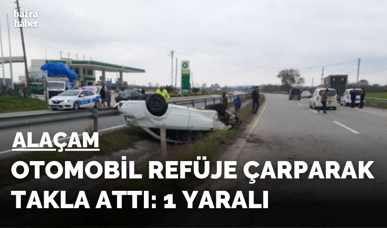 Otomobil takla attı: 1 yaralı
