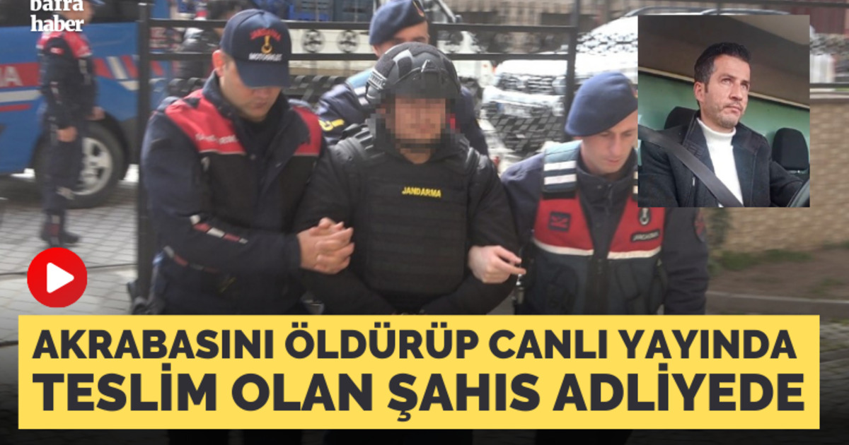 Akrabasını vuran zanlı jandarmaya teslim olduğu anları canlı yayında paylaştı