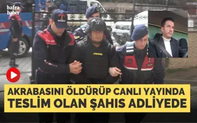 Akrabasını vuran zanlı jandarmaya teslim olduğu anları canlı yayında paylaştı