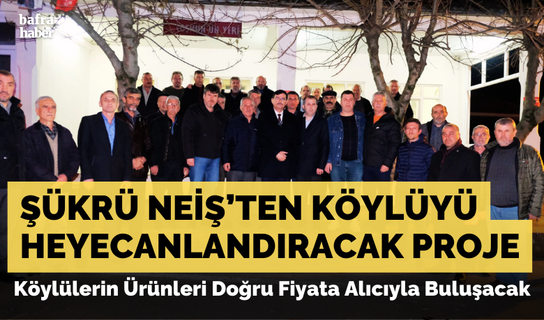 Şükrü Neiş’ten Köylüyü Heyecanlandıracak Proje - Yeniden Refah Partisi (YRP) Bafra Belediye Başkan Adayı Şükrü Neiş, Bafra'yı kalkındıracak projelerini bir bir açıklıyor. Son projesi ise köylülerin ürünlerini değerinde satmalarını sağlayacak olan "Tarım Marketi".