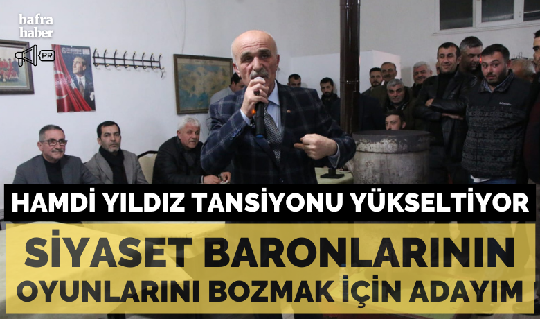 Hamdi Yıldız: Siyaset BaronlarınınOyunlarını Bozmak İçin Adayım - 31 Mart Yerel Seçimler kapsamında ziyaretlerine devam eden İYİ Parti Bafra Belediye Başkanı Hamdi Yıldız, “Siyaset baronlarının oyunlarını bozmak için adayım” dedi.