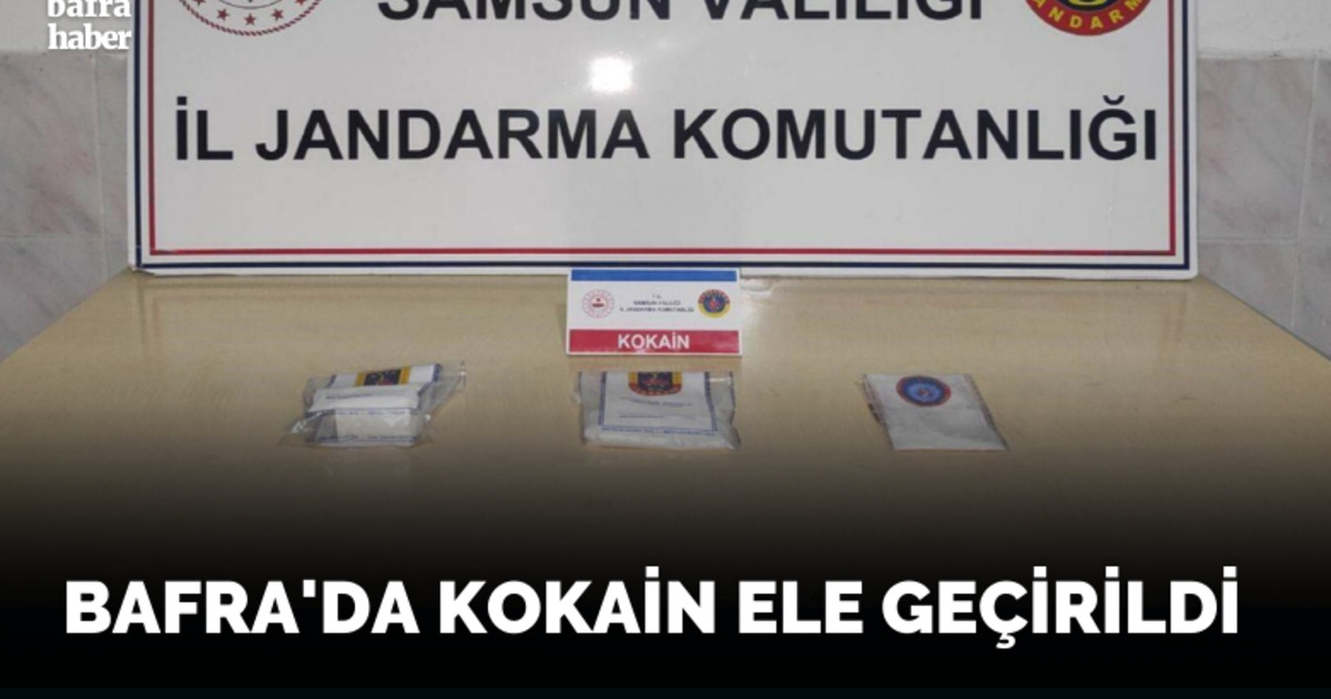 Bafra’da kokain ele geçirildi