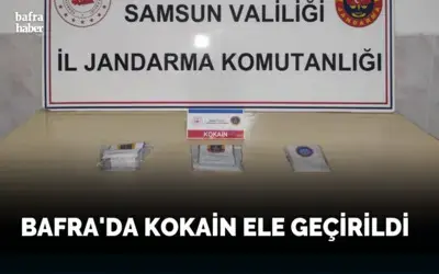 Bafra’da kokain ele geçirildi