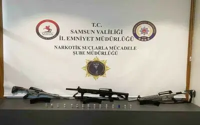 Samsun’da 3 kişi ruhsatsız tüfeklerle yakalandı
