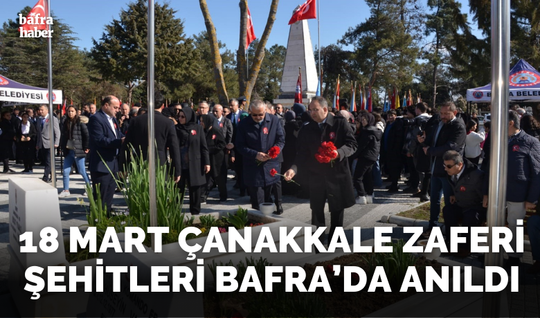 Şehitler Bafra’da dualarla anıldı