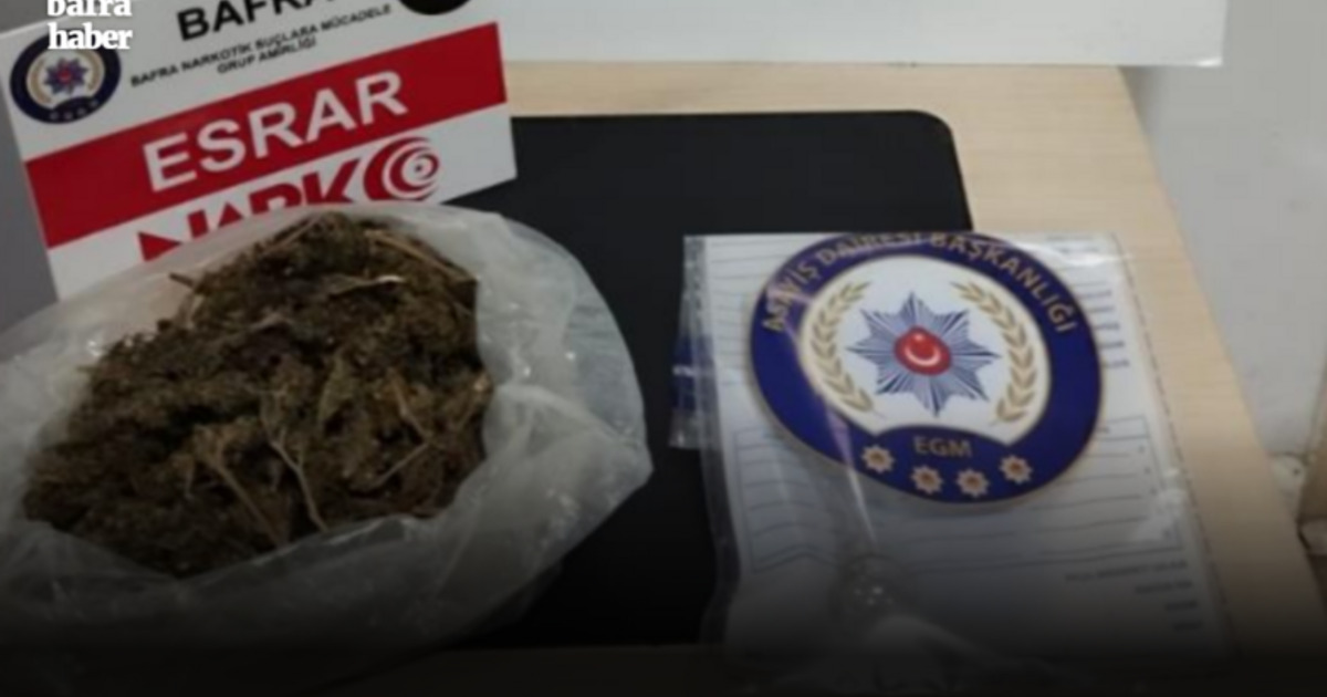 Bafra Narkotik Fatih Mahallesi'nde uyuşturucu ele geçirdi