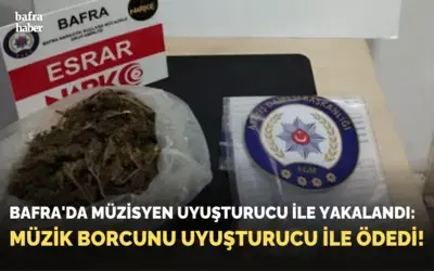 Bafra'da Müzisyen Uyuşturucu İle Yakalandı: Müzik Borcunu Uyuşturucu İle Ödedi!
