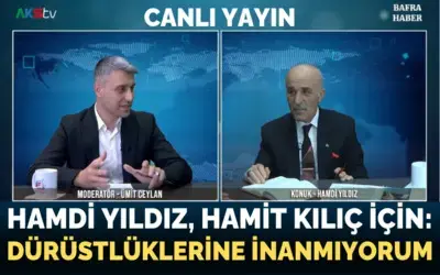 Hamdi Yıldız,  Hamit Kılıç İçin “ben Dürüstlüklerine İnanmıyorum”