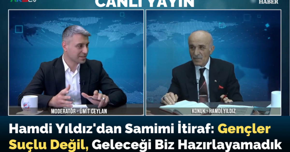 Hamdi Yıldız'dan Samimi İtiraf: Gençler Suçlu Değil, Geleceği Biz Hazırlayamadık