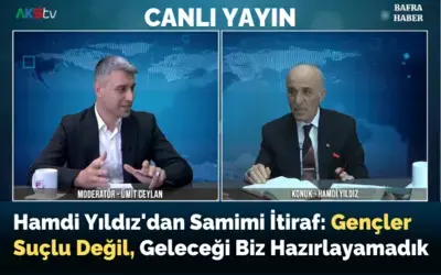 Hamdi Yıldız'dan Samimi İtiraf: Gençler Suçlu Değil, Geleceği Biz Hazırlayamadık