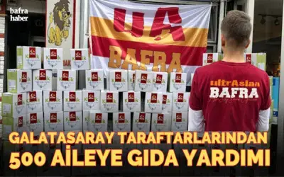 Galatasaray taraftarlarından 500 aileye gıda yardımı
