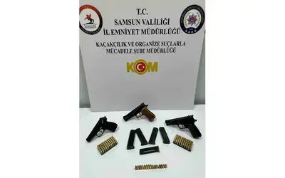Yolcu otobüsünde 3 tabancayla yakalandı
